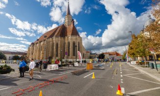 Săptămâna Europeană a Mobilității la Cluj-Napoca: latura de Est a Pieței Unirii a fost deschisă pentru pietoni