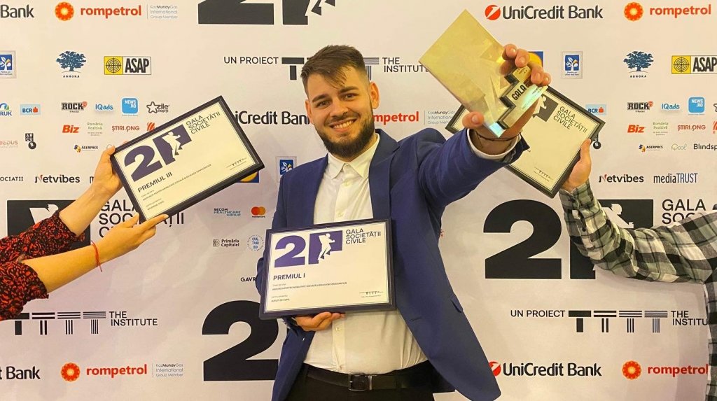 ONG din Turda Câștigă TOATE Premiile de la o Categorie a Galei Naționale a Societății Civile