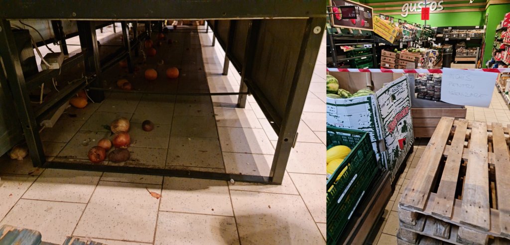 Kaufland Cluj a fost amendat cu 100.000 lei. Legume și fructe cu mucegai, putregai și aruncate pe jos în spații insalubre
