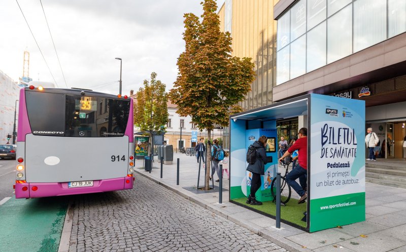 Biletul de Sănătate 2.0.  Dai o tură cu bicicleta în față la Central și primești bilet pentru autobuz