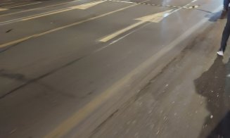 Accident cu două mașini pe Calea Mănăștur. Una a ajuns cu roțile-n sus/Trafic BLOCAT pe sensul dinspre centru