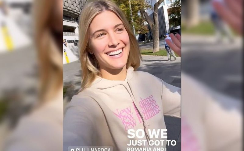 Tenismena Eugenie Bouchard, după o plimbare pe străzile din Cluj: "Abia am ajuns în România și sunt complet obsedată!"