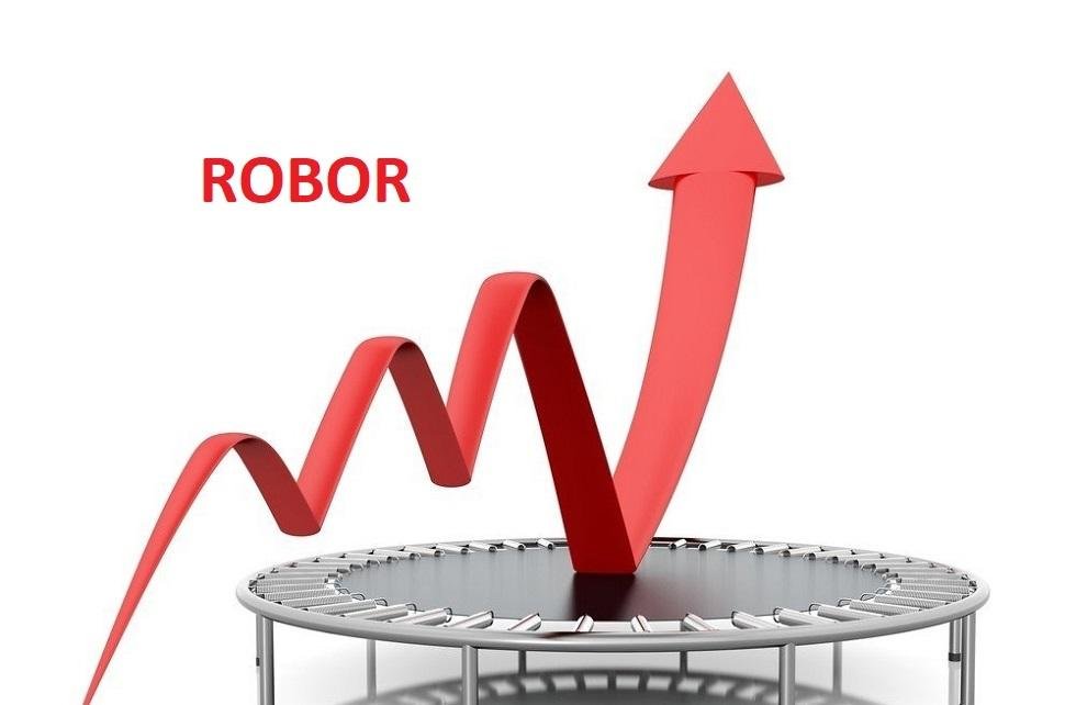 ROBOR-ul la 3 luni închide săptămâna în creștere la 7,96% pe an după ce BNR a decis majorarea dobânzii de referinţă cu 0,75%