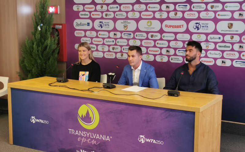 Eugenie Bouchard a participat la tragerea la sorți a tabloului principal Transylvania Open 2022: "De abia aștept să joc aici"