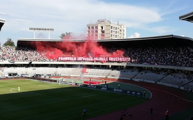 Suporterii „U” Cluj, reclamați la Consiliul pentru Combaterea Discriminării după un meci de pe Cluj Arena