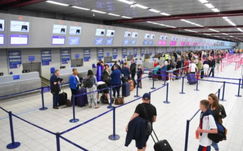 Incident la Aeroportul Cluj. Un bărbat și-a lovit soția, în fața copiilor și a poliției. Explicația lui: “așa o alint”