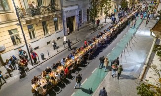 Midnight Snack, la Zlele Clujului! Cea mai mare masă din oraş a fost întinsă pe strada Napoca