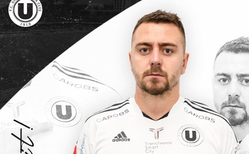 Andrei Miron, prezentat oficial la "U" Cluj: "Sunt fericit că am semnat. Am ajuns la un club de tradiție"