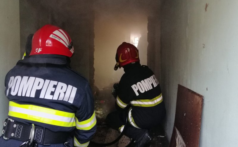 INCENDIU în centrul Clujului. A luat foc o casă pe Kogălniceanu