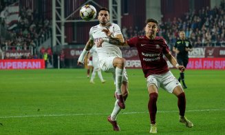 Campioana, învinsă pentru a doua oară în trei zile. CFR Cluj a pierdut derby-ul "feroviar" cu Rapid