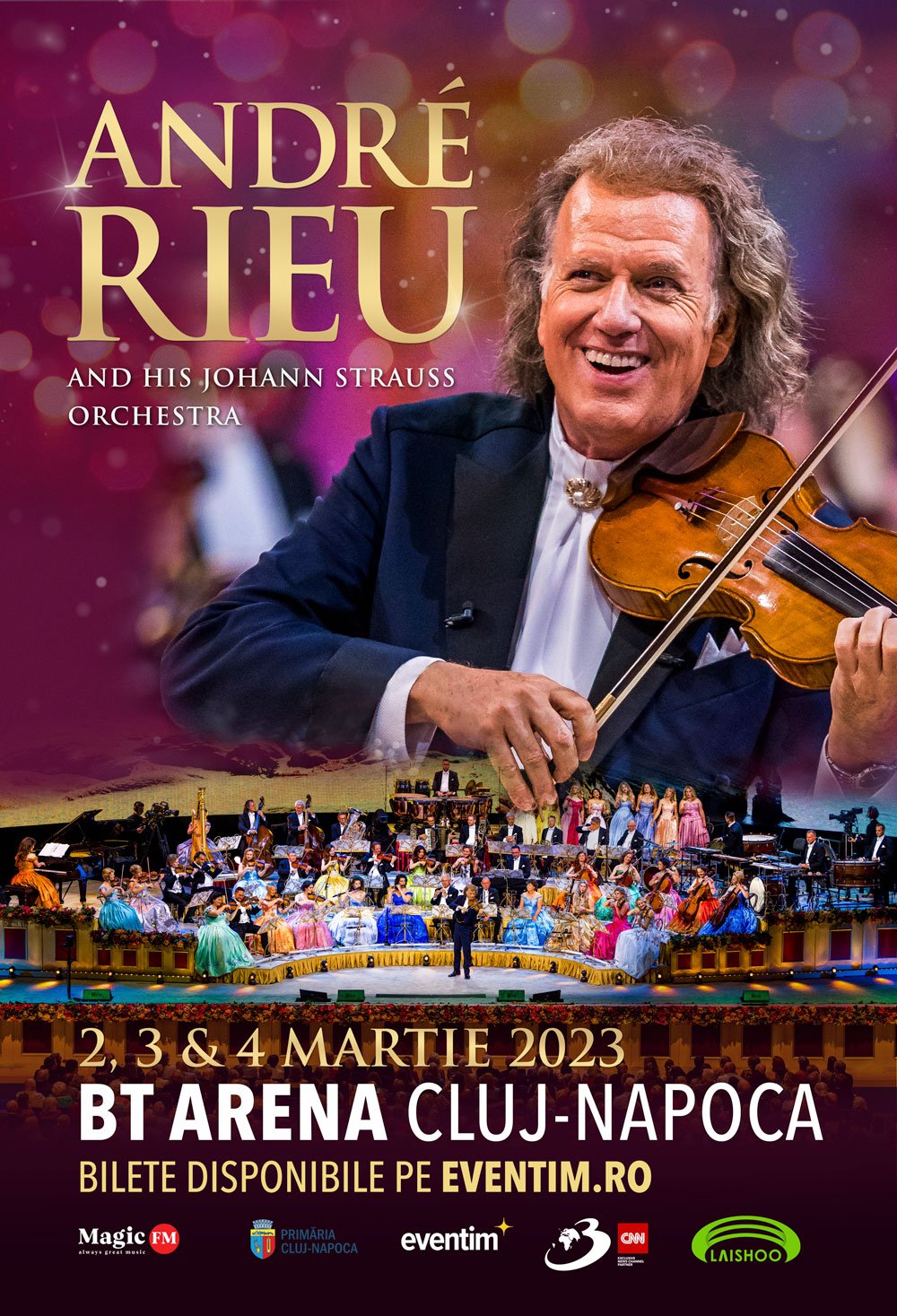 ANDRÉ RIEU anunță cel de-al treilea concert la Cluj-Napoca