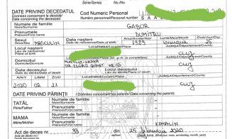 Bărbat din Cluj, MORT de 2 ani, căutat din nou de autorități ca să îi trimită... un card social. Certificatul de deces a fost trimis la ”toate autorit