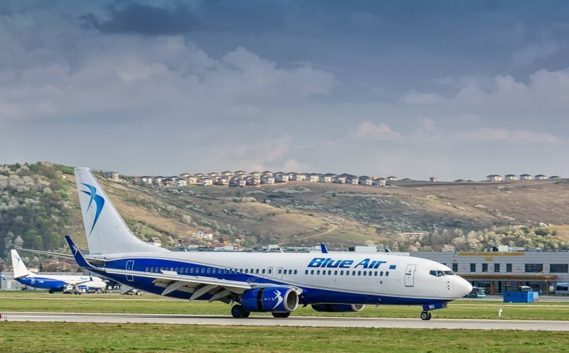 Sechestru ANAF pe aeronavele Blue Air. Un avion care a aparținut flotei Blue Air este reținut la sol de către aeroportul din Cluj-Napoca