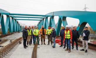 Boc, pe şantierul de la Podul Porțelanului cu durata de viață de 100 de ani: 70% gata