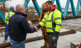 Boc, pe şantierul de la Podul Porțelanului cu durata de viață de 100 de ani: 70% gata