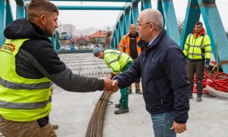 Boc, pe şantierul de la Podul Porțelanului cu durata de viață de 100 de ani: 70% gata