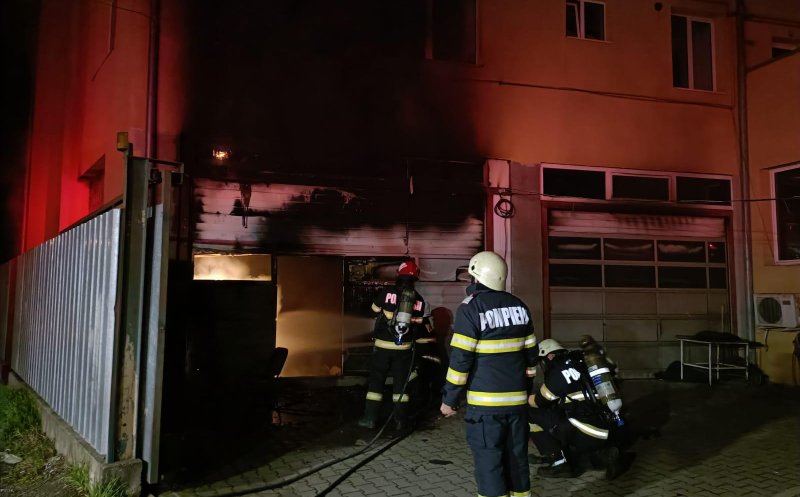 Incendiu la o spălătorie din Cluj-Napoca. De la ce a pornit focul