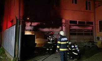 Incendiu la o spălătorie din Cluj-Napoca. De la ce a pornit focul