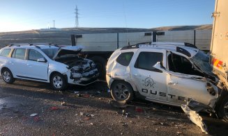 CARAMBOL cu 11 autovehicule pe Autostrada Transilvania A3