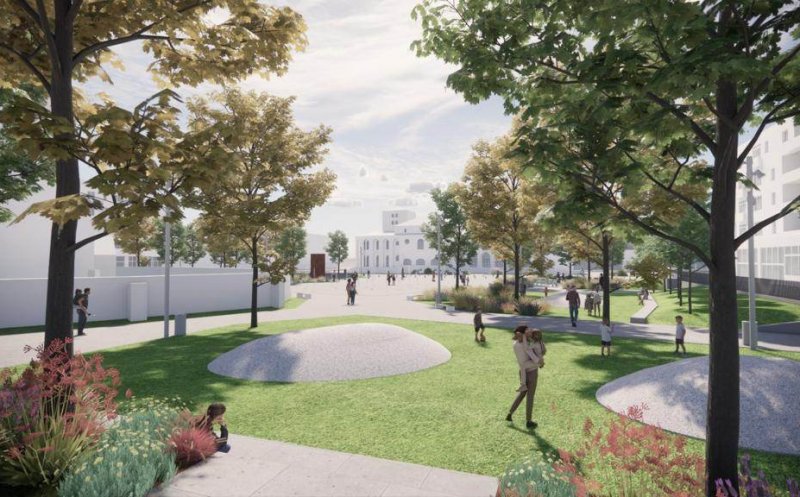 Cum se va transforma Parcul Central din Câmpia Turzii. Se reabilitează cu bani europeni
