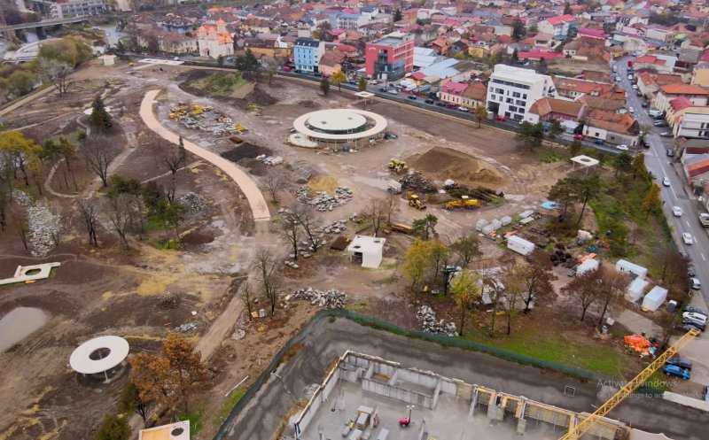 Cum arată șantierul de la Parcul Feroviarilor. Va fi gata la final de 2023