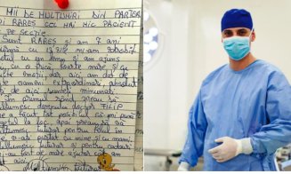 Gestul emoționant prin care un copil a mulțumit echipei medicale din Cluj pentru cum a fost tratat: „Sunteți minunați”