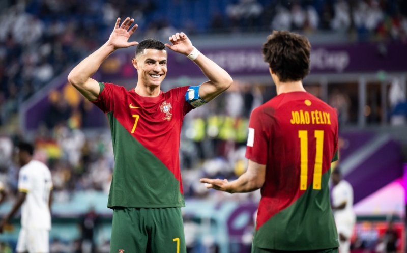Cristiano Ronaldo a devenit primul jucător care înscrie la cinci Campionate Mondiale. Naționalele învinse de portughez