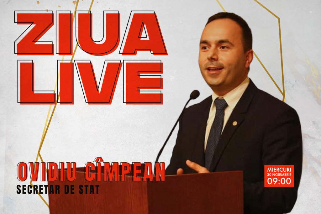 Ovidiu Cîmpean vine la ZIUA LIVE / 1,43 miliarde de euro pentru transformarea regiunii Nord-Vest