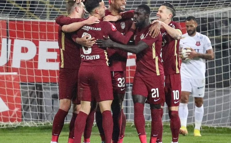 CFR Cluj a câștigat cu emoții restanța cu Hermannstadt