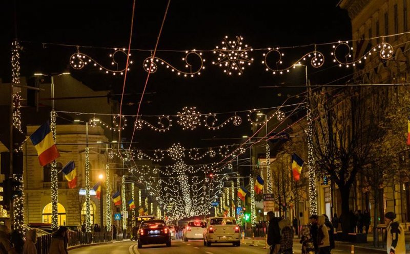 Cluj-Napoca în TOP 3 orașe cu cei mai mulți bani cheltuiți  pentru iluminatul de Crăciun