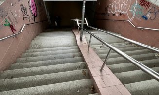 Jegul lipicios din pasajul de sub gara CFR a oraşului de 5 stele, Cluj-Napoca
