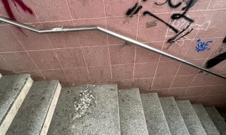 Jegul lipicios din pasajul de sub gara CFR a oraşului de 5 stele, Cluj-Napoca