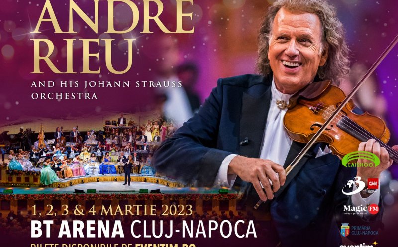 ANDRÉ RIEU stabilește un nou record la Cluj-Napoca. Patru concerte consecutive pe scena BT-Arena