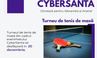 CyberSanta: Eveniment caritabil la Turda, în perioada 16-22 decembrie, pentru două adolescente diagnosticate cu cancer