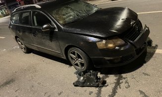 ACCIDENT cu 3 maşini în Floreşti, după miezul nopţii: Viraj fără acordare de prioritate, cu maşini făcute praf