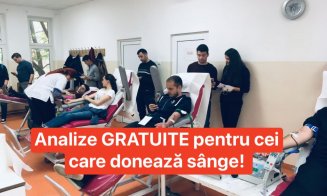 Analize gratuite pentru cei care doneaza sange la Centrul de Transfuzie Sanguina Cluj