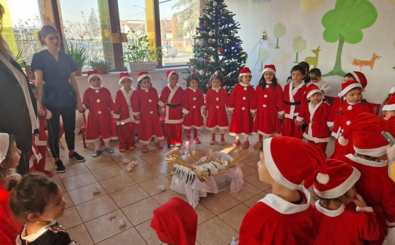 Moș Crăciun ajunge la centrele de zi pentru copiii ale Primăriei Cluj-Napoca