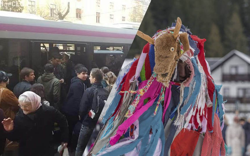 Primiţi cu capra?... da' cu ursu'? Cascadorii râsului pe ruta CTP M26 Floreşti - Cluj-Napoca