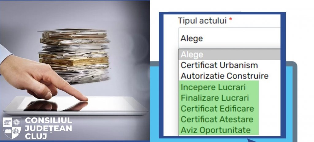 Veste bună pentru cetățenii Clujului. Pot depune 5 noi documente în aplicația Ghișeu Unic
