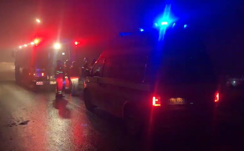 INCENDIU la Cluj în noaptea de Revelion. O casă a fost mistuită de flăcări