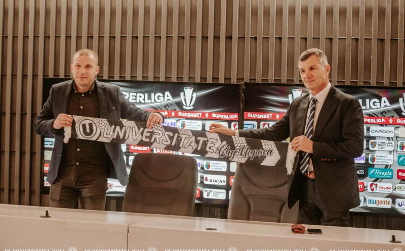 Ioan Ovidiu Sabău, prezentat oficial ca director tehnic al echipei Universitatea Cluj