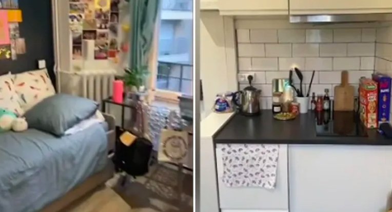 Imagini virale cu garsoniera de 9 mp, închiriată cu 600 de euro la Paris