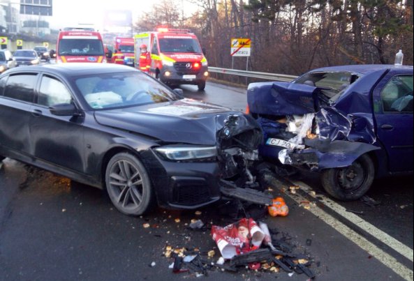Accident cu  5 victime în Feleacu! O fată de 15 ani a avut nevoie de îngrijiri medicale