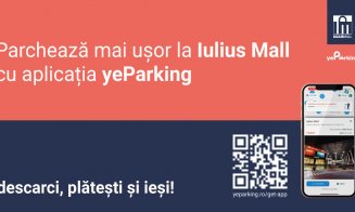 Parchează mai ușor la Iulius Mall Cluj cu aplicația yeParking și plătește tichetul direct de pe telefon