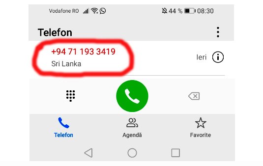 Ziua de Cluj | Aţi primit recent apeluri din Siri Lanka? Prefixul +94 vă  poate încărca factura