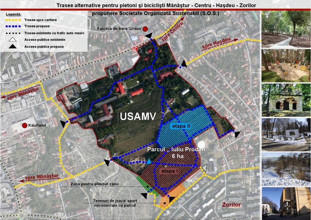 După anunțul extinderii Parcului Iuliu Prodan, activiștii de mediu vin cu idei pentru legăturile Zorilor - centru și Mănăștur - centru