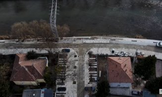 Filmare aeriană pe șantierul străzilor Gavril Muzicescu și Sigismund Toduță