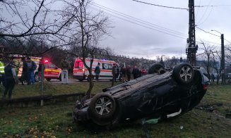 ACCIDENT în județul Cluj: Un copil și o femeie, în stare de inconștiență