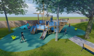 Cum va arăta Parcul Central din Apahida. Ar trebui să fie gata până la sfârșitul anului