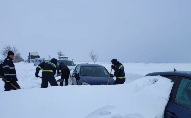 Zăpada a produs haos în ultimele 24 de ore. ISU a intervenit în 123 de localități din 18 județe